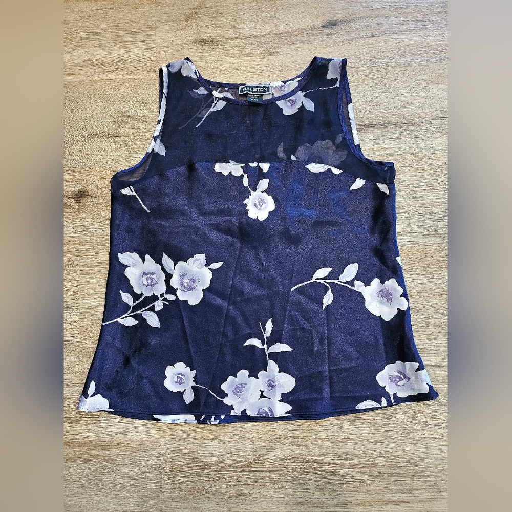 Women's Halston Sheer Tank Top